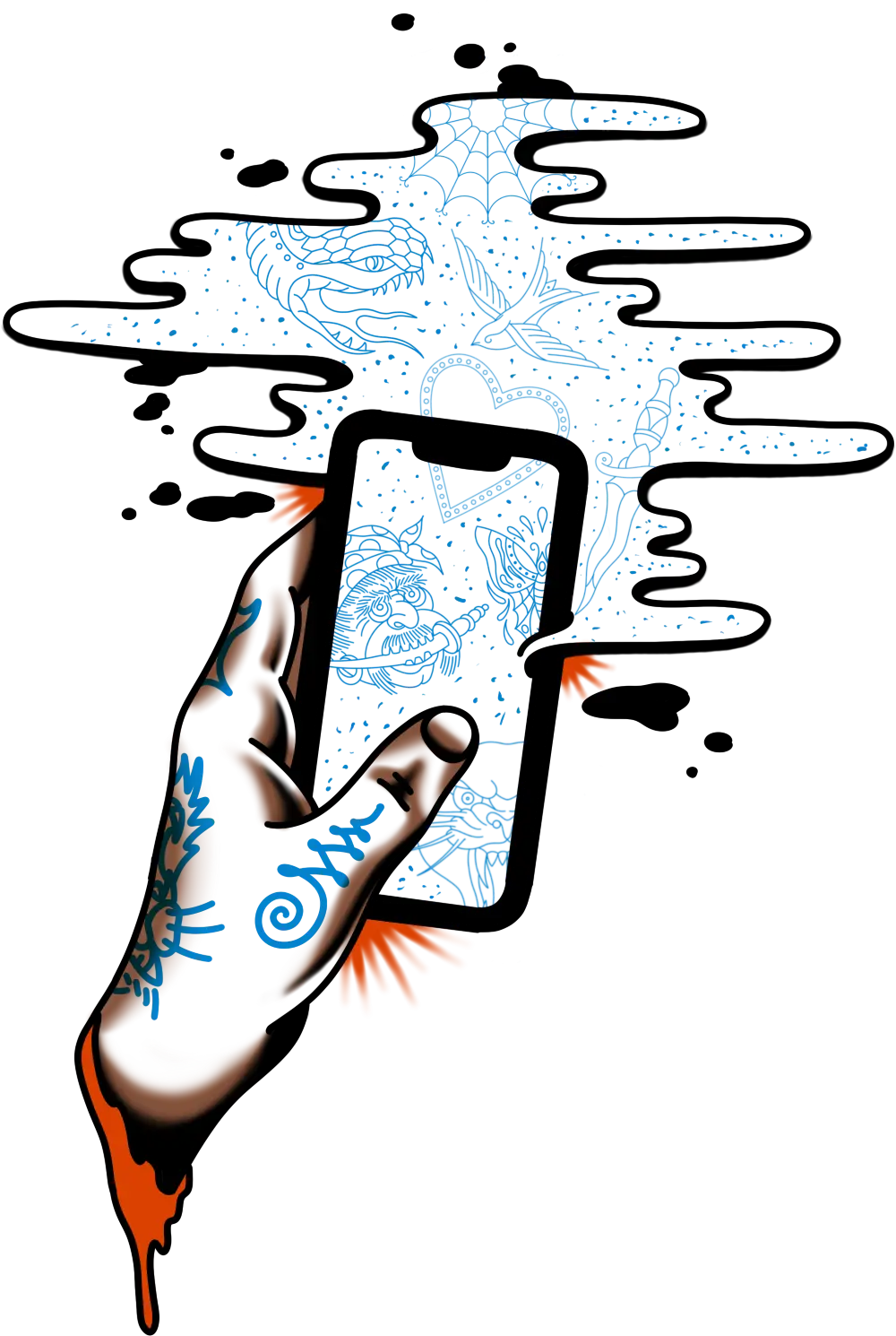 Get a tattoo on Inkjin